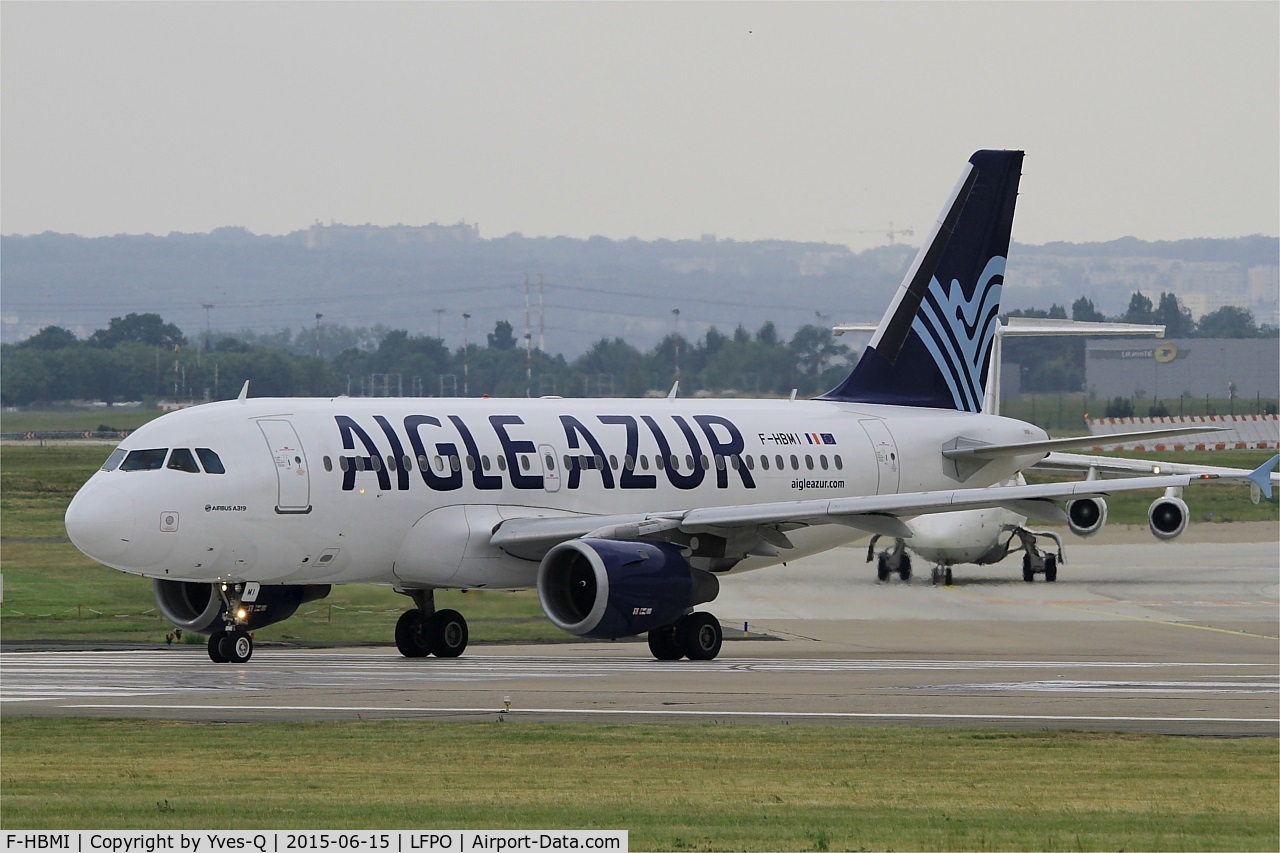 F-HBMI, 1996 Airbus A319-114 C/N 639, Airbus A319-114, Lining up rwy 08, Paris-Orly Airport (LFPO-ORY)