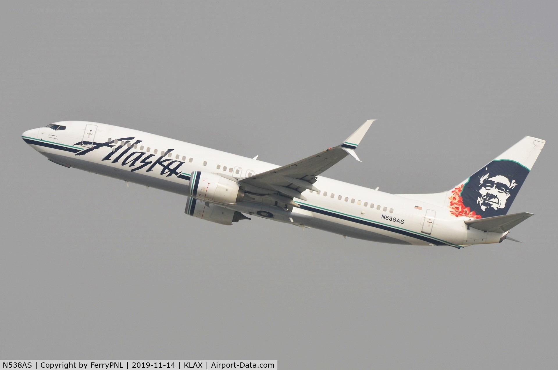 N538AS, 2012 Boeing 737-890 C/N 41188, Alaska B738 take-off