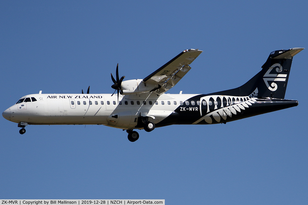ZK-MVR, 2018 ATR 72-212 A C/N 1487, NZ5742 from DUD