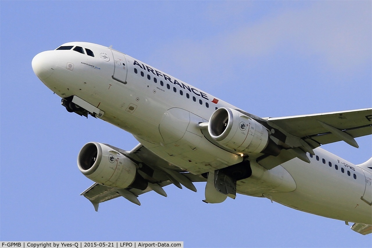 F-GPMB, 1996 Airbus A319-113 C/N 600, Airbus A319-113, Take off rwy 24, Paris-Orly airport (LFPO-ORY)