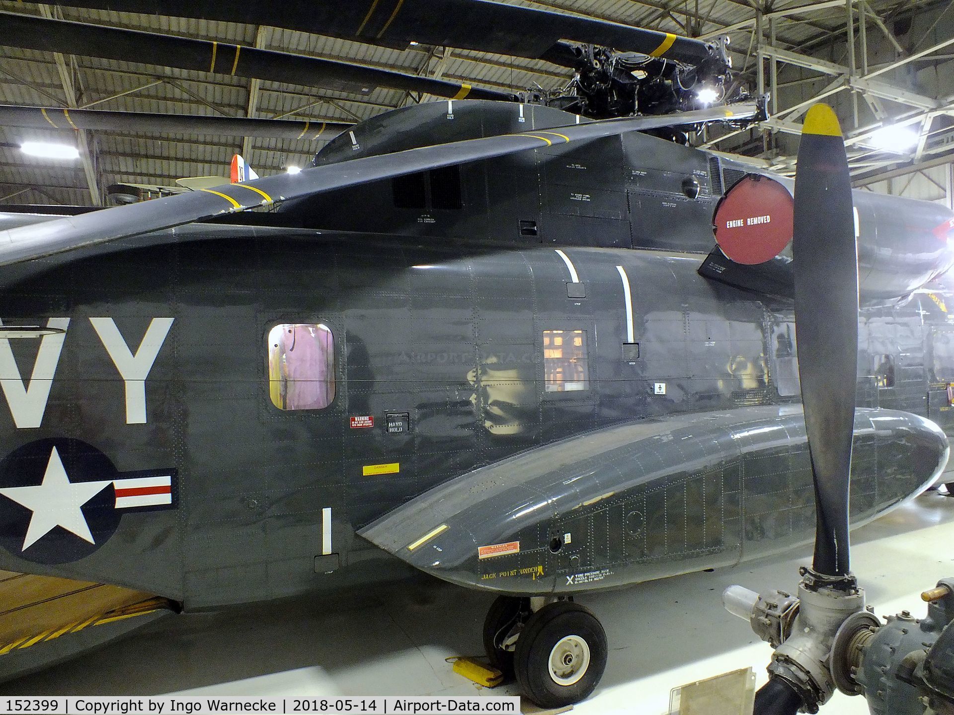 152399, Sikorsky CH-53A Sea Stallion C/N 65-026, Sikorsky CH-53A Sea Stallion (became NCH-53A while used by NASA) at the Combat Air Museum, Topeka KS