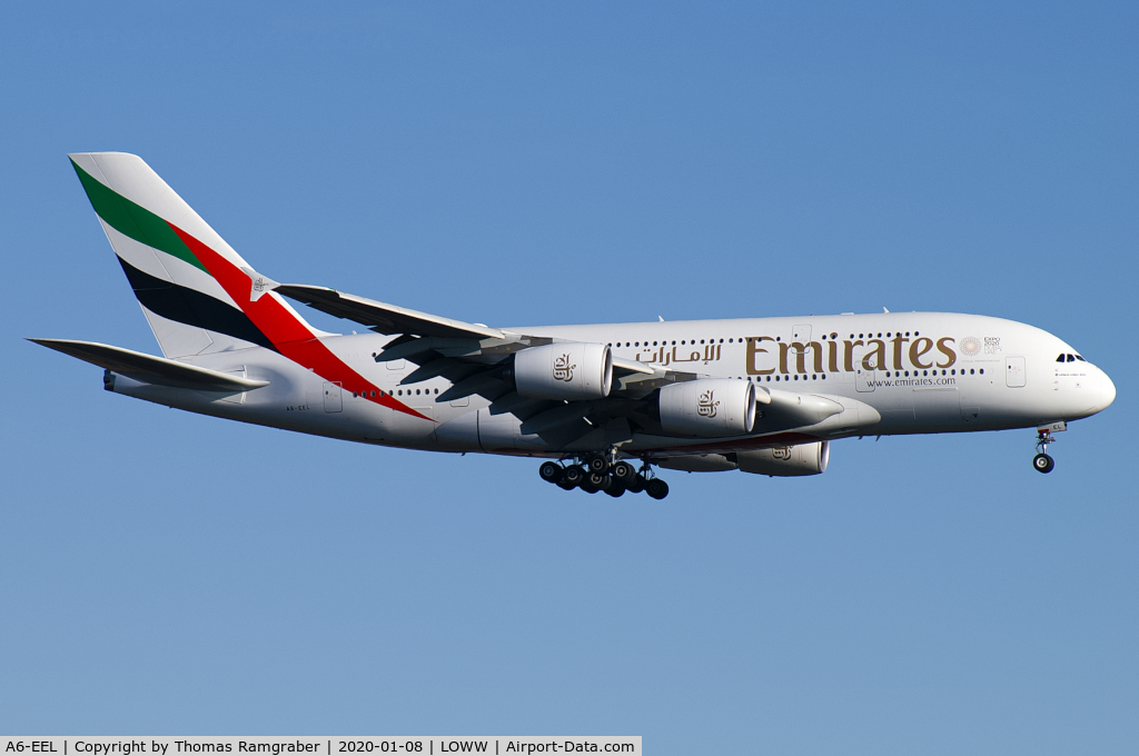 A6-EEL, 2013 Airbus A380-861 C/N 133, Emirates Airbus A380