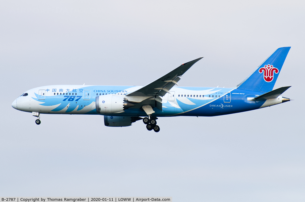 B-2787, 2014 Boeing 787-8 Dreamliner C/N 34931, China Southern Airlines Boeing 787-8 Dreamliner