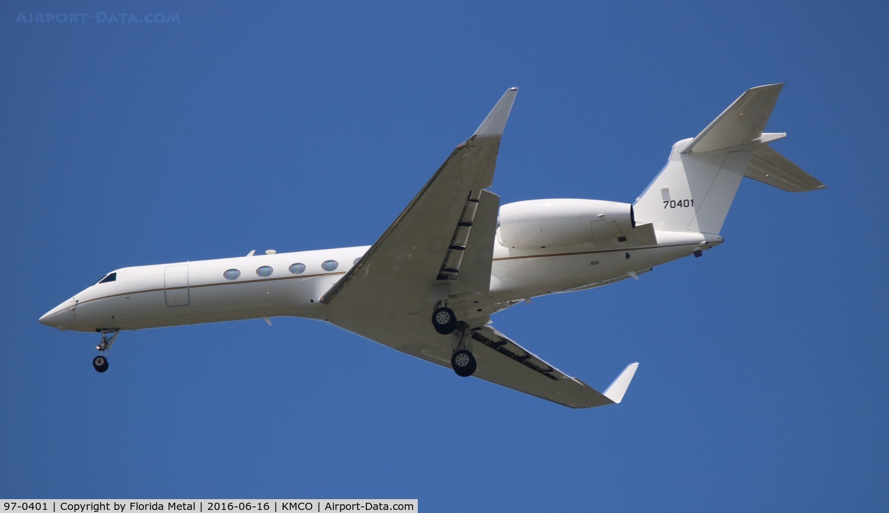 97-0401, 1997 Gulfstream Aerospace C-37A (Gulfstream V) C/N 542, MCO spotting