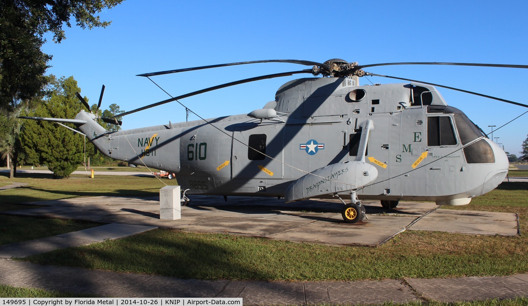 149695, Sikorsky SH-3A Sea King C/N 61112, gate guard JAX