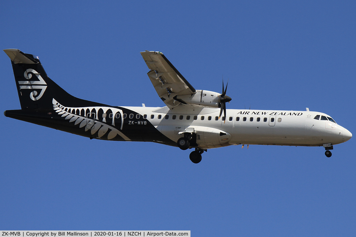 ZK-MVB, 2012 ATR 72-212A C/N 1065, from WLG