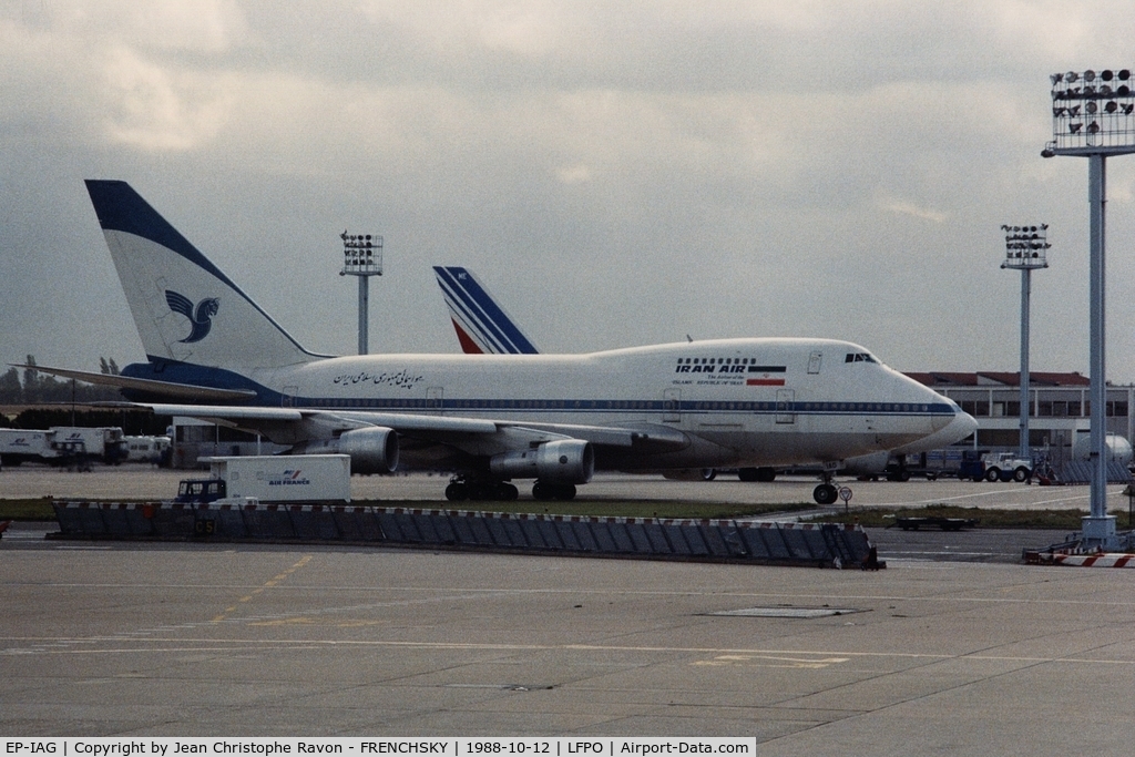 EP-IAG, 1976 Boeing 747-286B C/N 21217, Iran Air (stored 11-2014)