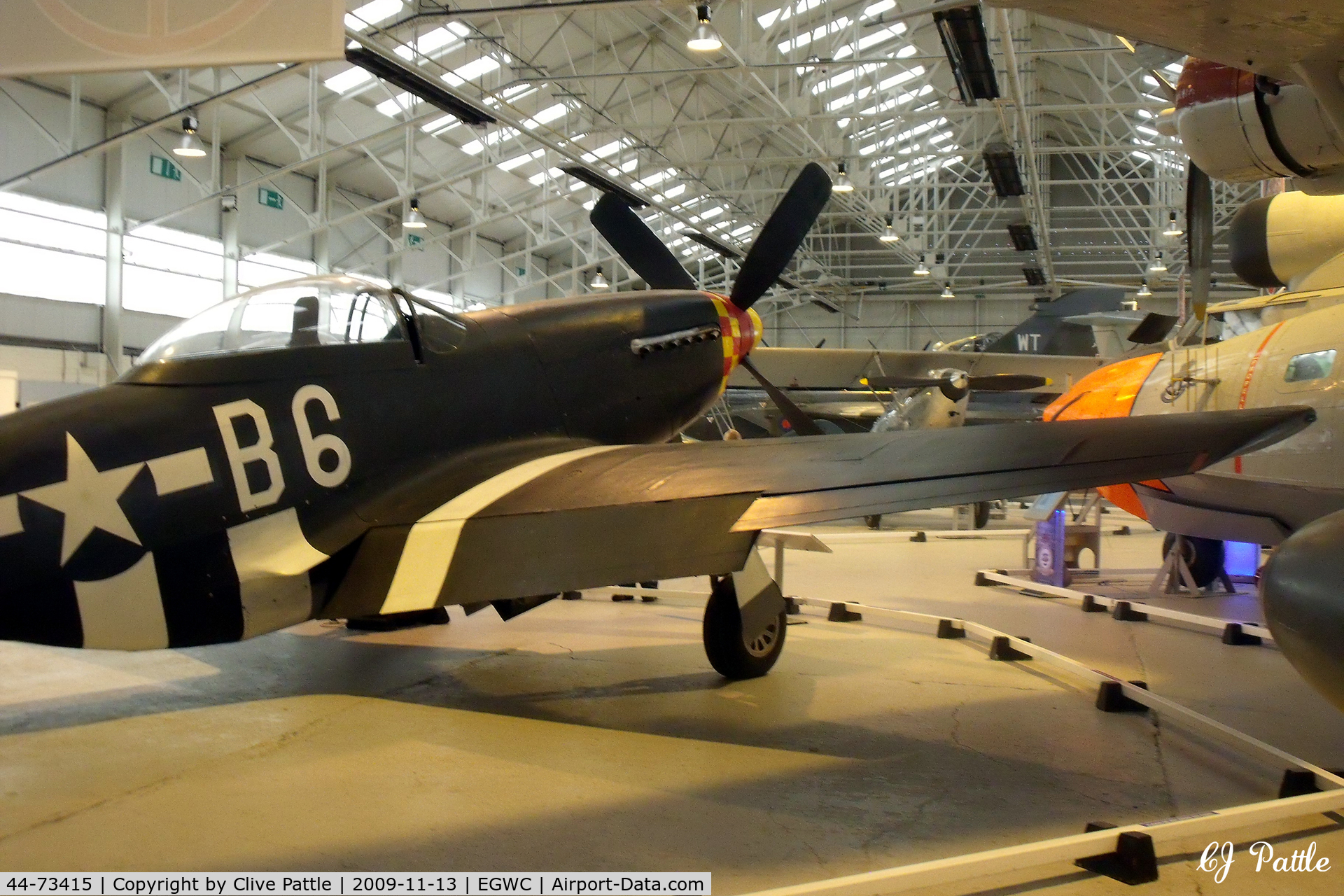 44-73415, 1945 North American P-51D Mustang C/N 122-39874, Preserved at the RAF Museum Cosford at EGWC