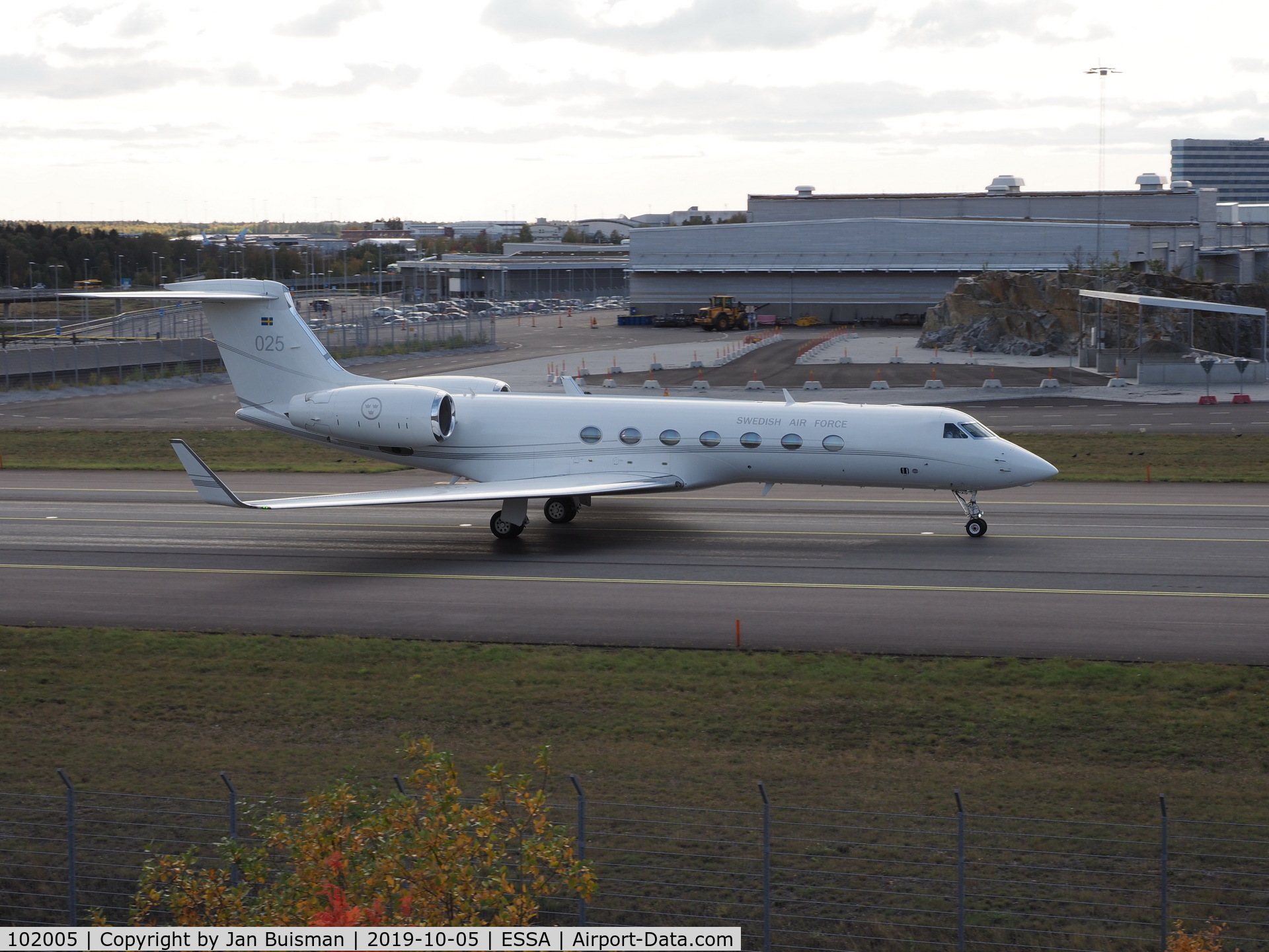 102005, 2008 Gulfstream Aerospace GV-SP (G550) C/N 5200, Swedish Air Force