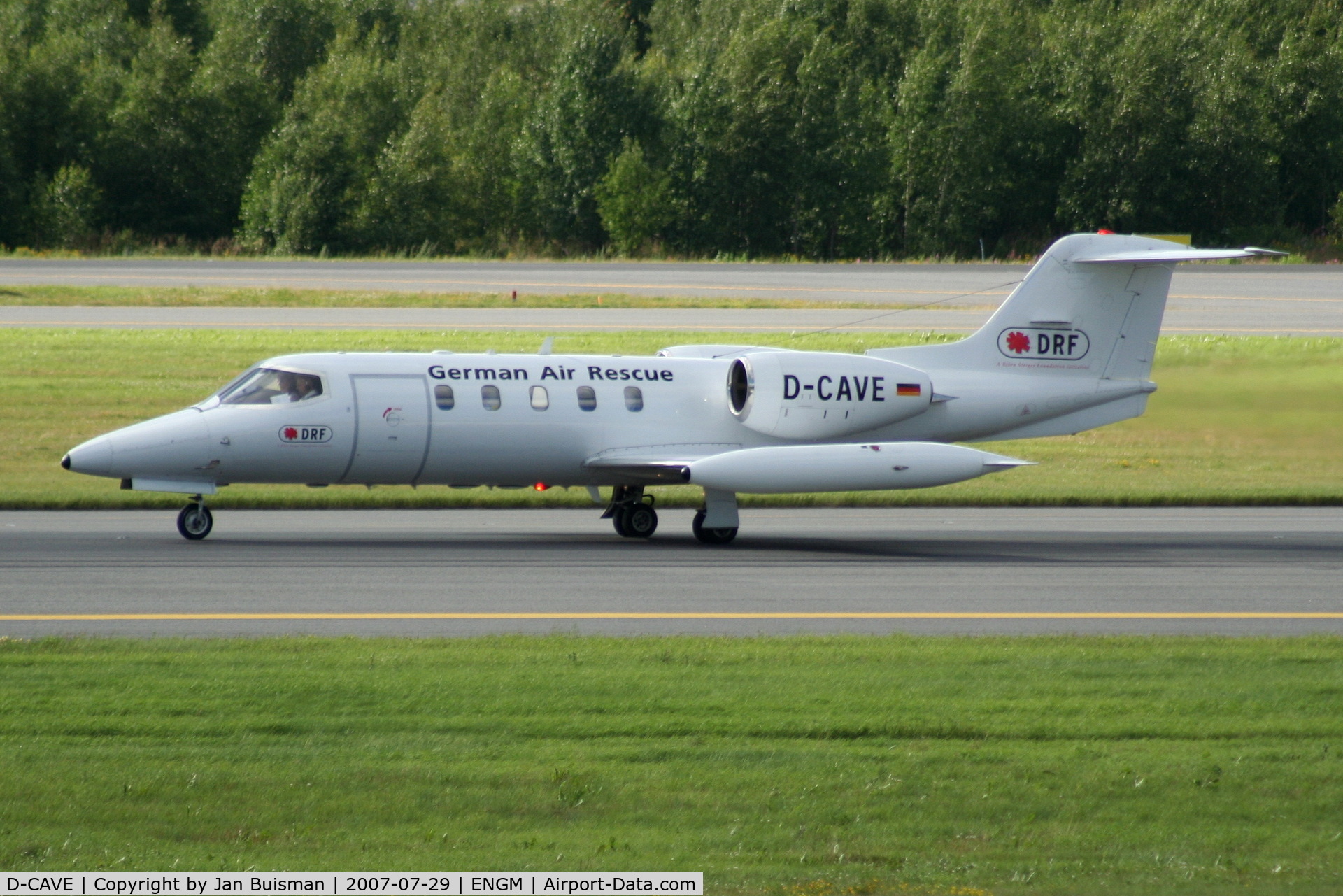 D-CAVE, 1982 Gates Learjet 35A C/N 35A-423, Deutsche Rettungsdienst