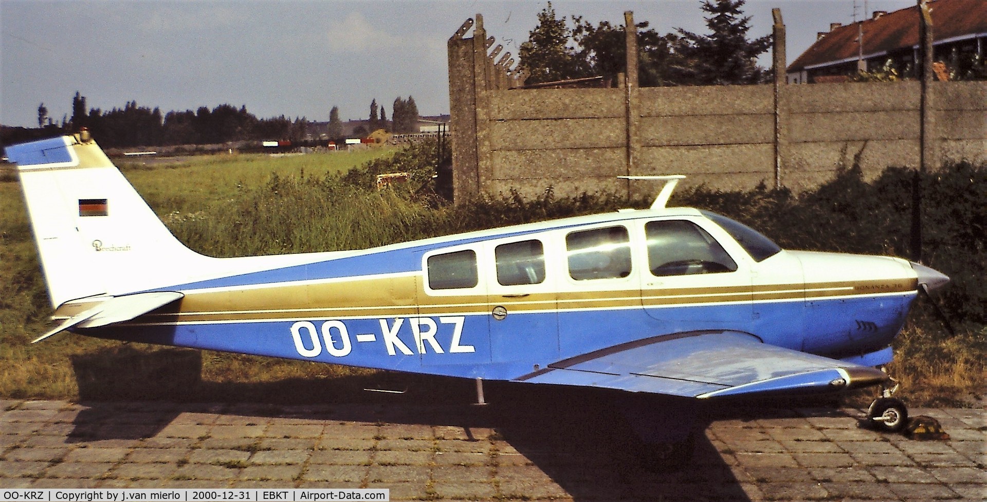OO-KRZ, 1969 Beech A36 Bonanza 36 C/N E-115, Belgium