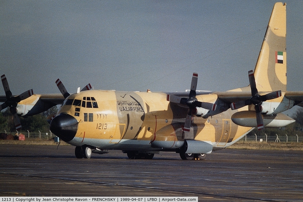 1213, 1981 Lockheed C-130H Hercules C/N 382-4879, UAE Air Force C-130H 1213