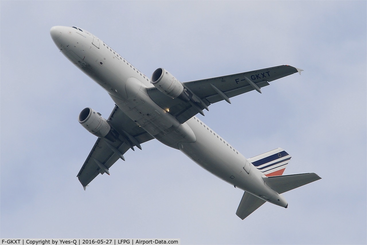 F-GKXT, 2009 Airbus A320-214 C/N 3859, Airbus A320-214, Take off rwy 27L, Roissy Charles De Gaulle airport (LFPG-CDG)