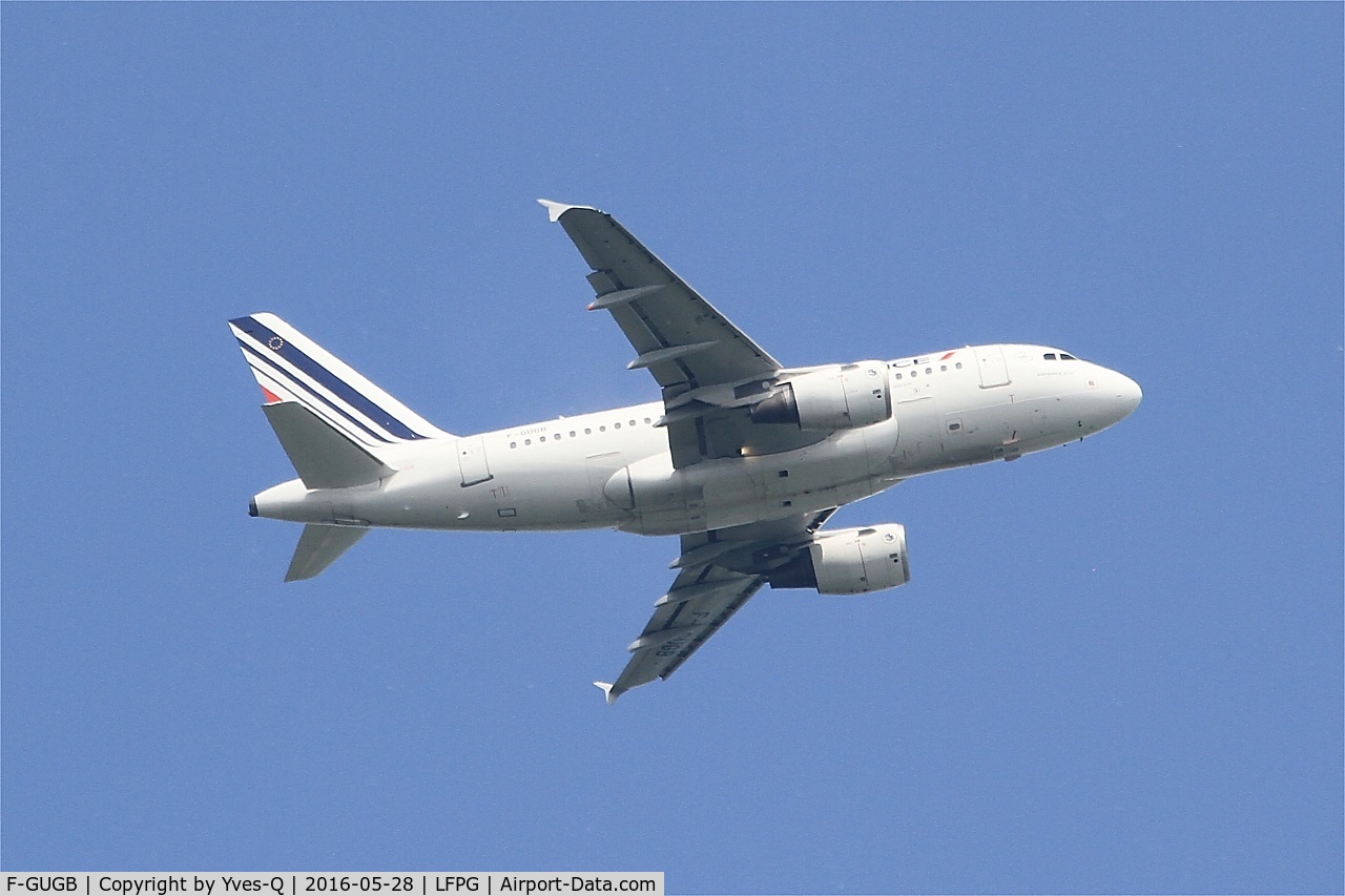 F-GUGB, 2003 Airbus A318-111 C/N 2059, Airbus A318-111, Take off rwy 06R, Roissy Charles De Gaulle airport (LFPG-CDG)
