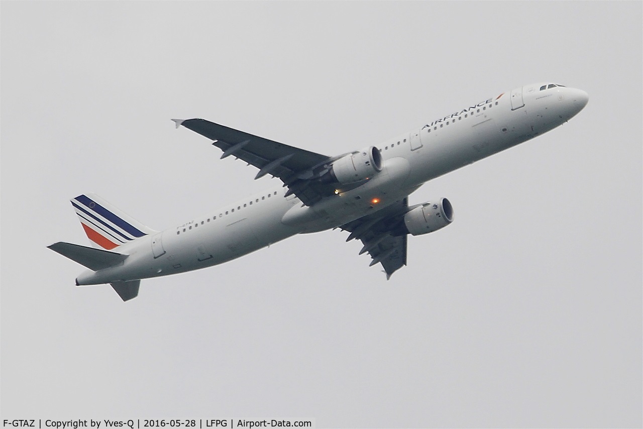 F-GTAZ, 2011 Airbus A321-212 C/N 4901, Airbus A321-212, Take off rwy 06R, Roissy Charles De Gaulle airport (LFPG-CDG)