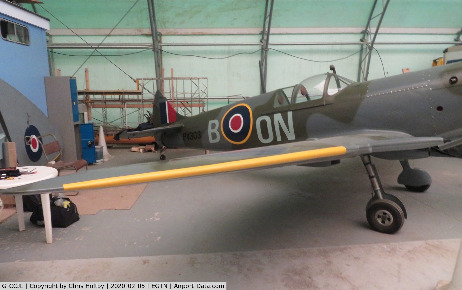 G-CCJL, 2007 Supermarine Aircraft Spitfire Mk.26 C/N PFA 324-14053, Considerably cheaper than trying to build an original from parts (if they can be found) but it takes 5000 hours on average to build this 90% scale replica...