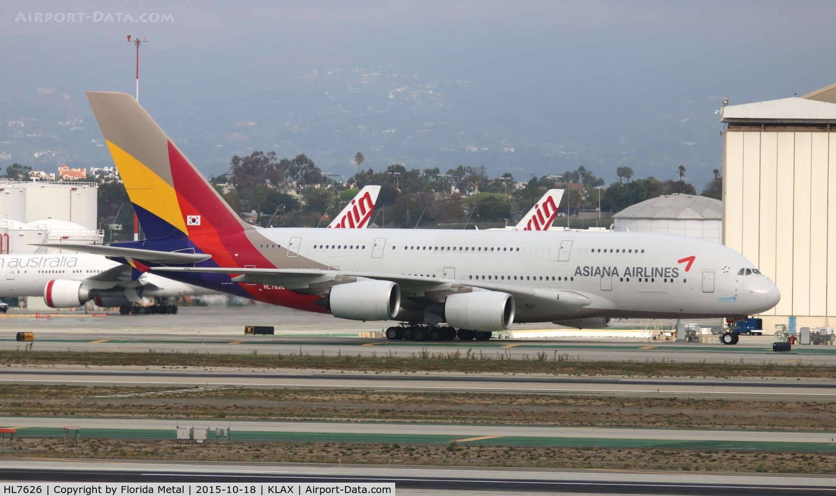 HL7626, 2013 Airbus A380-841 C/N 155, LAX 2015
