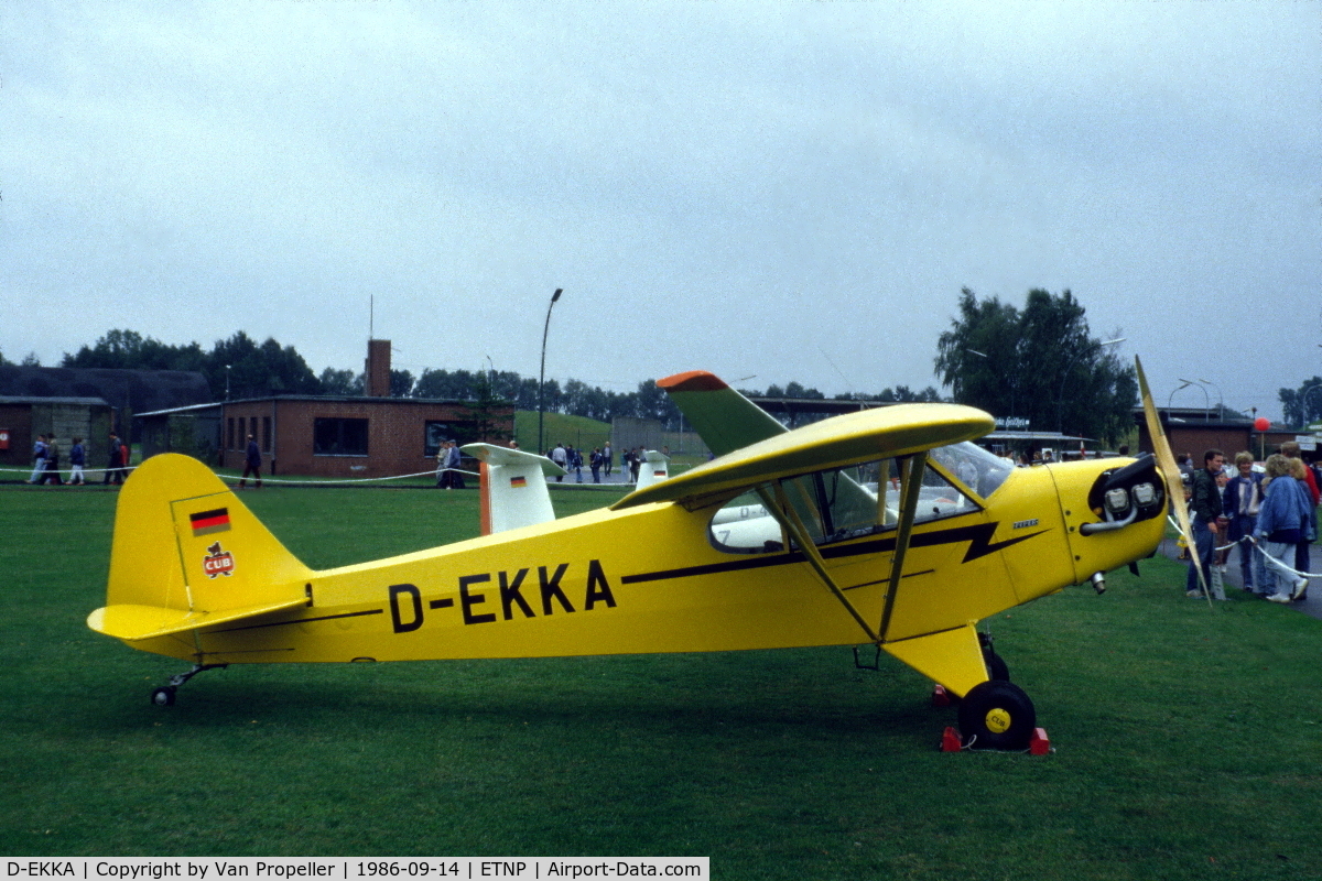 D-EKKA, 1941 Piper J3-C65 C/N 6298, Piper J3C-65 Cub at Hopsten Tag der Offenen Tür (Open Day) 1986
