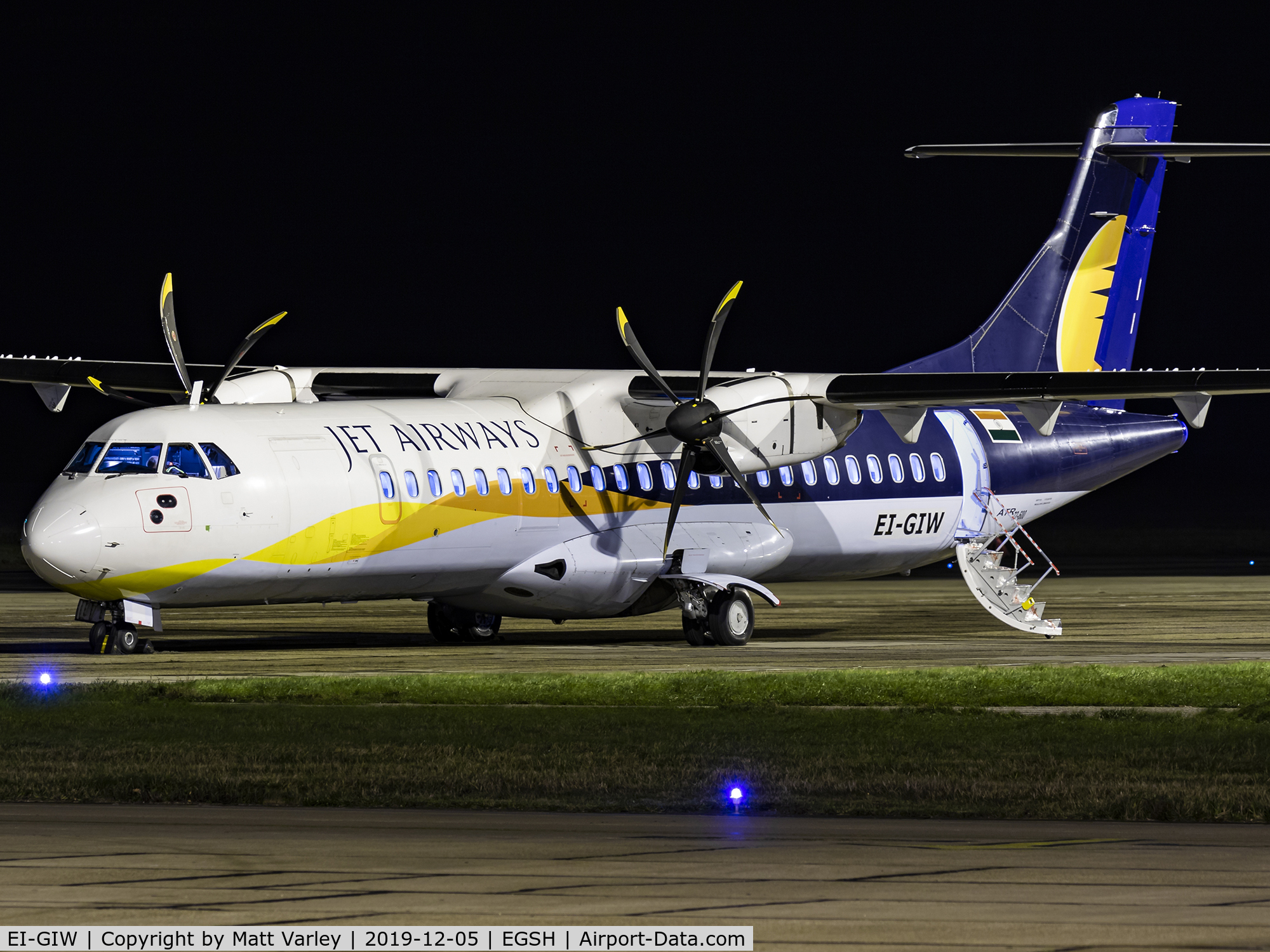 EI-GIW, 2012 ATR 72-600 (72-212A) C/N 1064, Jet Airways