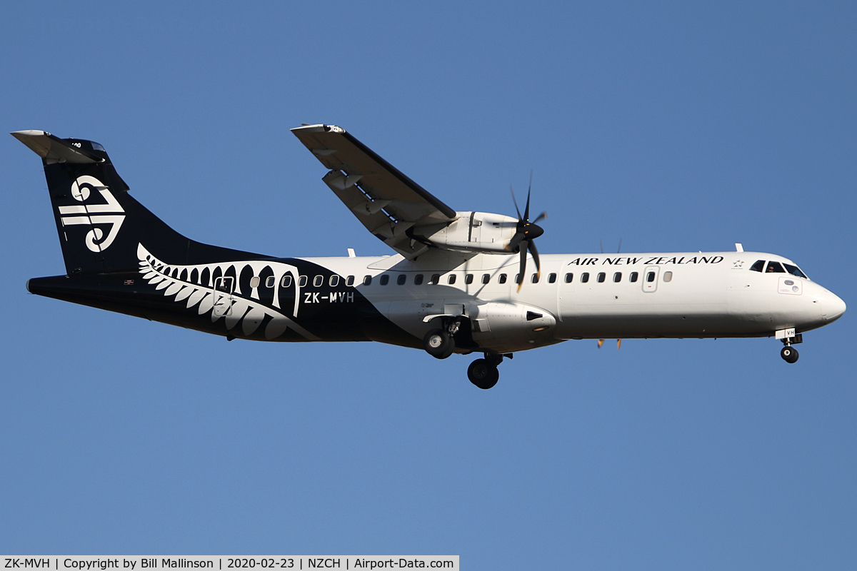ZK-MVH, 2015 ATR 72-212A C/N 1304, from WLG