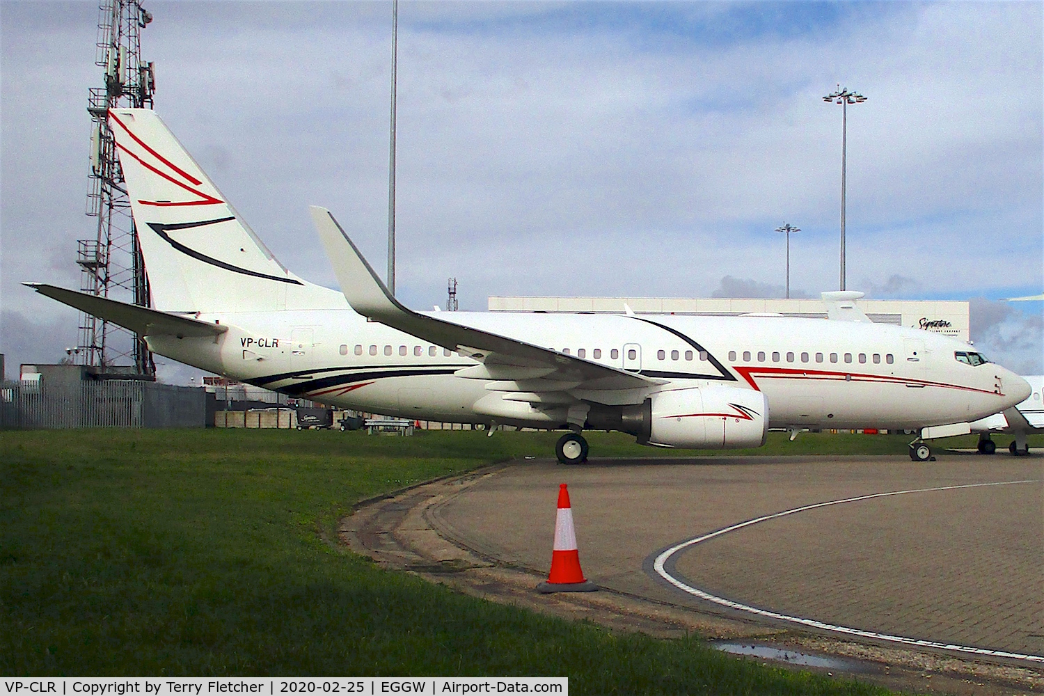 VP-CLR, 2006 Boeing 737-7EM BBJ C/N 34865, At Luton