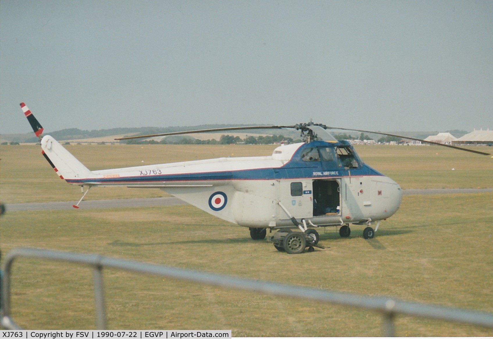 XJ763, 1956 Westland Whirlwind HAR.10 C/N WA109, XJ763 seen at Middle Wallop in 1990