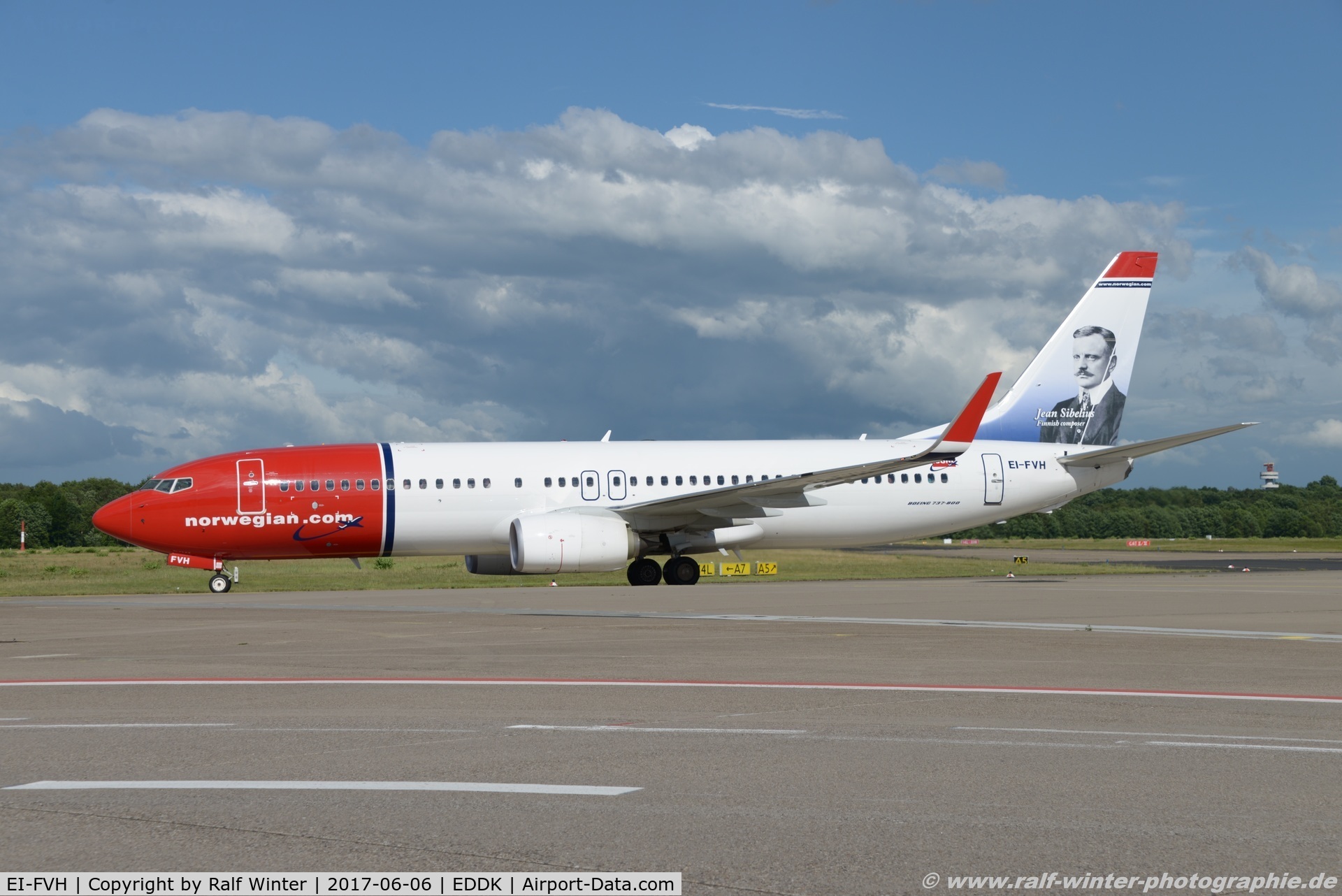 EI-FVH, 2017 Boeing 737-8JP C/N 42083, Boeing 737-8JP(W) - IBK Norwegian Air International 'Jean Sibelius' - 42083 - EI-FVH - 06.06.2017 - CGN