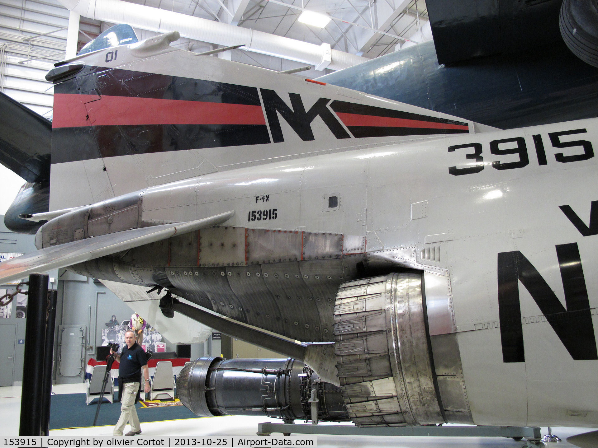 153915, McDonnell F-4N Phantom II C/N 1796, view on the tail