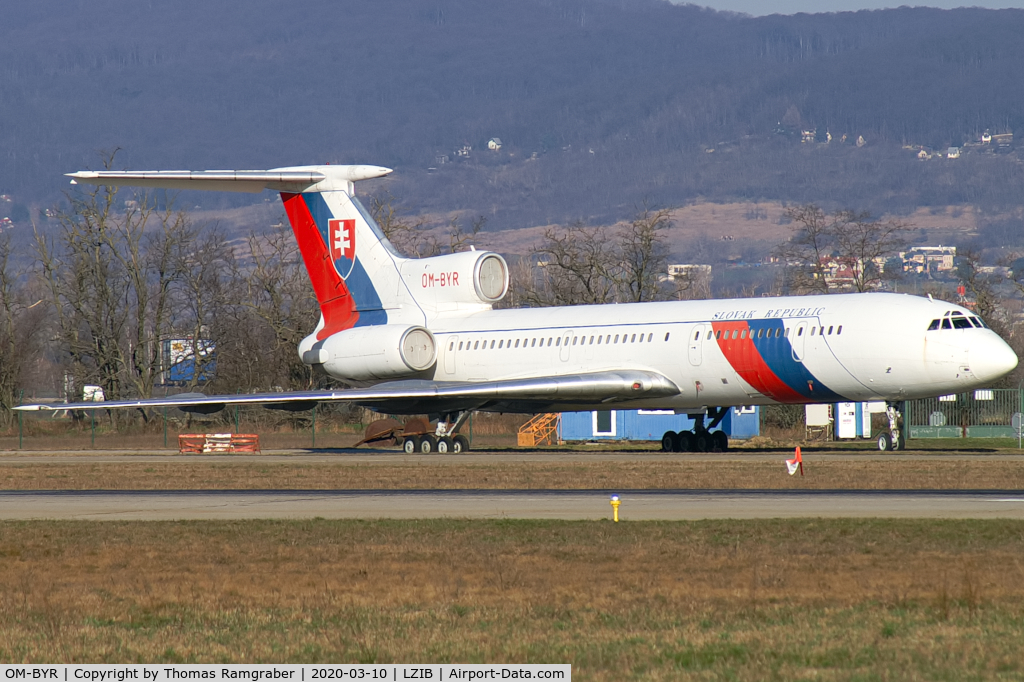 OM-BYR, 1998 Tupolev Tu-154M C/N 98A1012, Slovakia - Government Tupolev Tu-154M