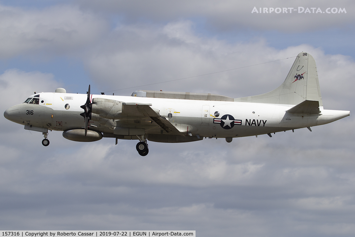 157316, Lockheed EP-3E Aries II C/N 285A-5531, Mildenhall