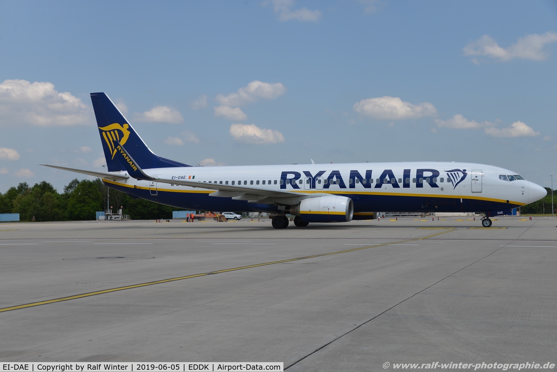 EI-DAE, 2002 Boeing 737-8AS C/N 33545, Boeing 737-8AS(W) - FR RYR Ryanair - 33545 - EI-DAE - 05.06.2019 - CGN