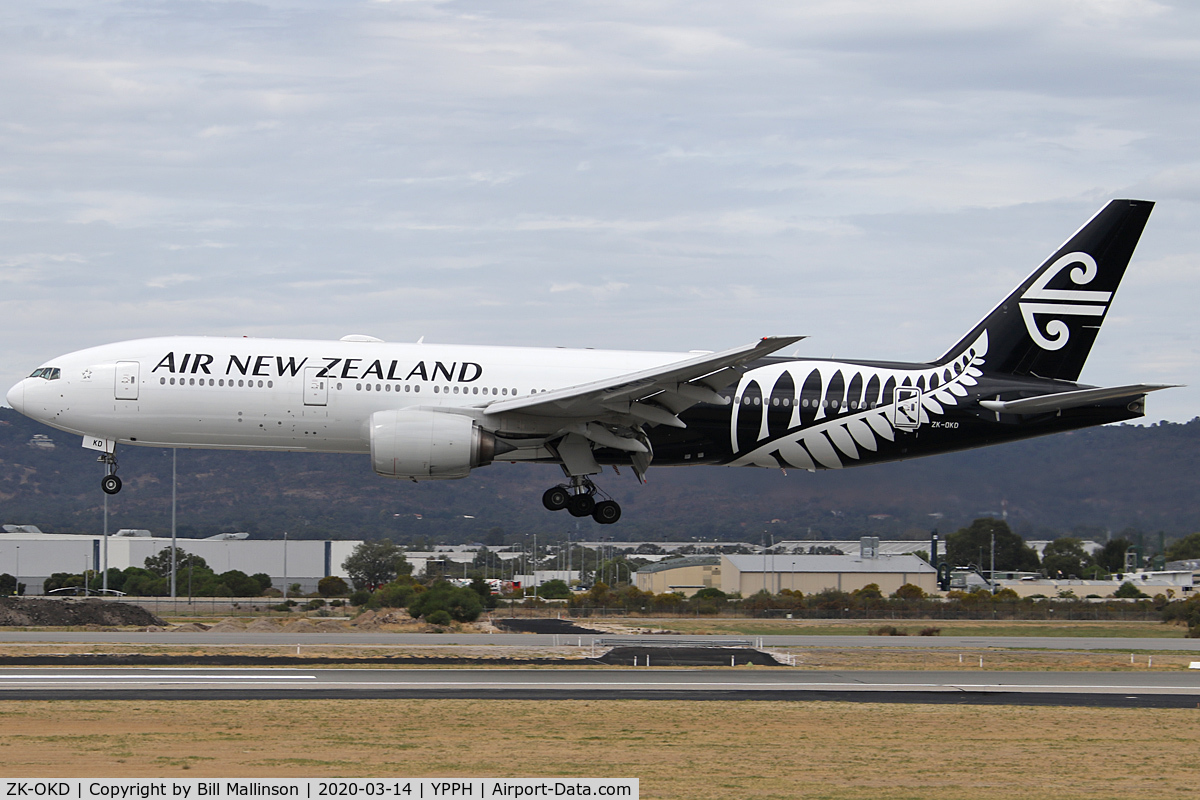 ZK-OKD, 2006 Boeing 777-219/ER C/N 29401, in as NZ176 from AKL