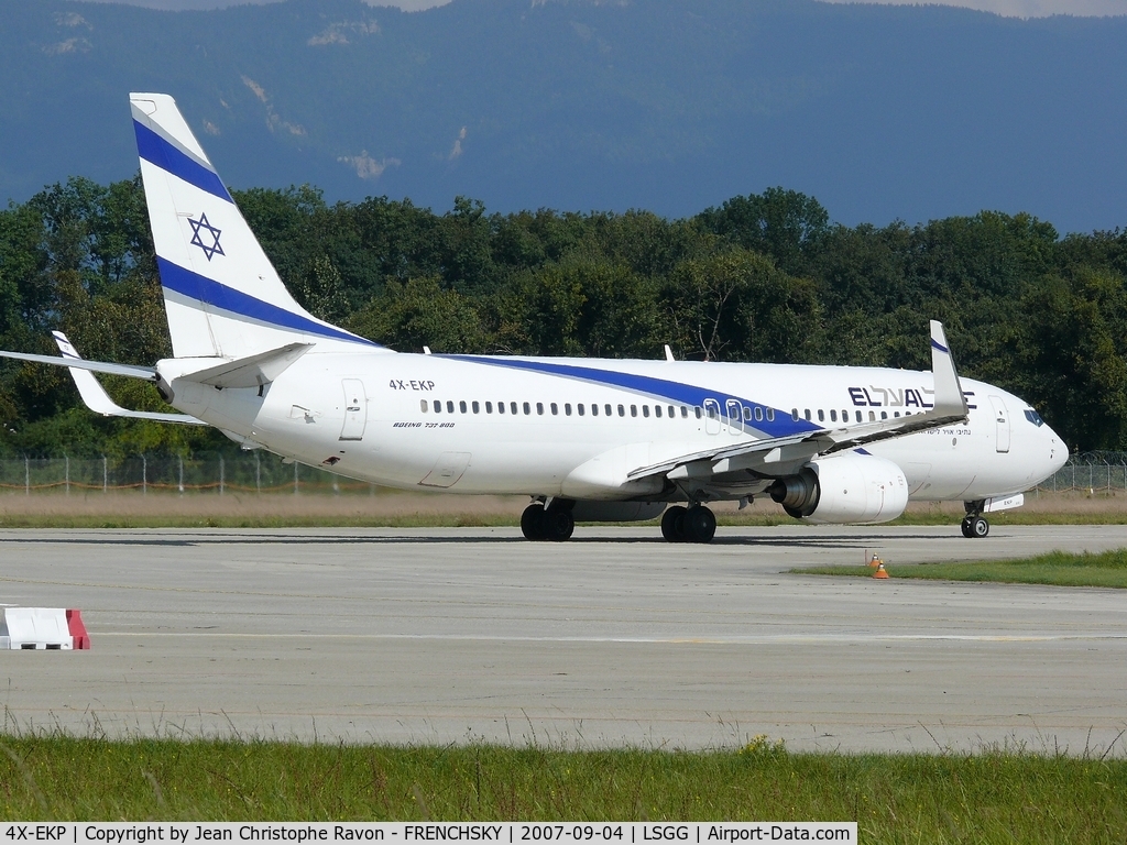 4X-EKP, 2001 Boeing 737-8Q8 C/N 30639, El Al Israel Airlines