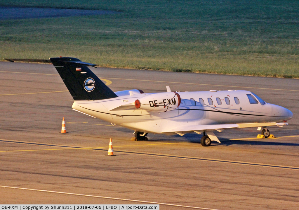 OE-FXM, 2007 Cessna 525A CitationJet CJ2+ C/N 525A-0341, Parked at the General Aviation area...