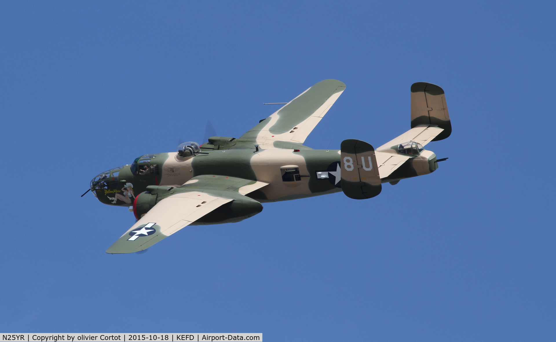 N25YR, 1943 North American TB-25N Mitchell C/N 108-34881, Wings over Houston airshow