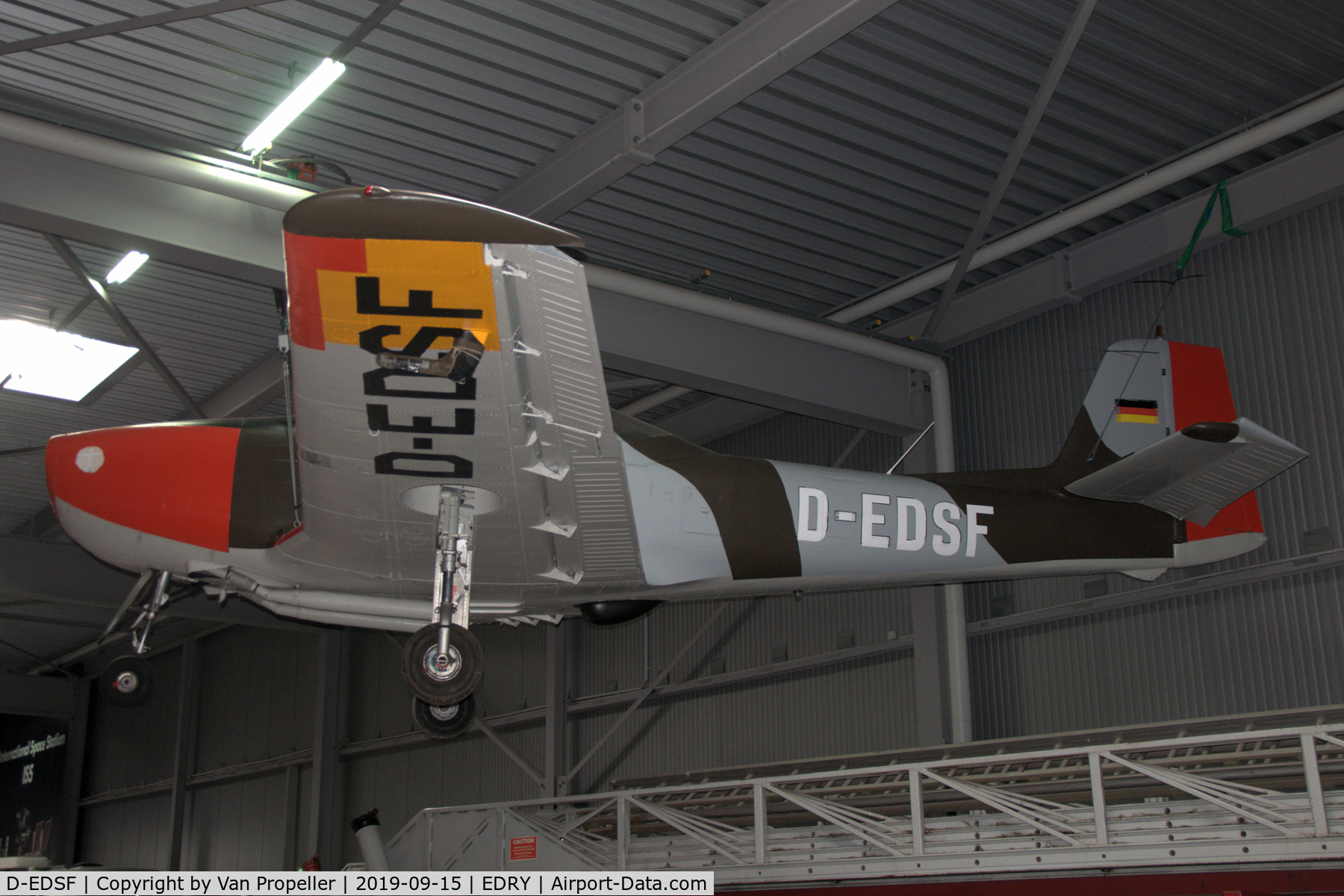 D-EDSF, Piaggio P-149D C/N 276, Piaggio P.149D in Technik Museum Speyer (Germany), 2019