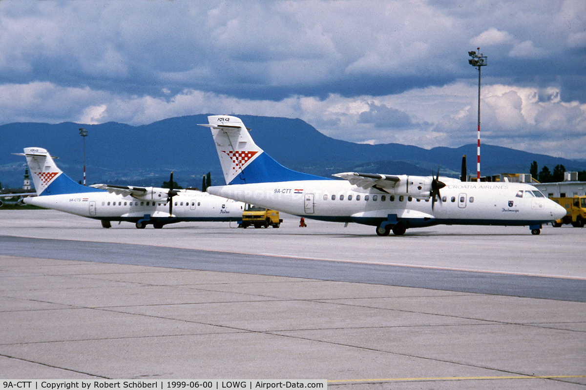 9A-CTT, 1992 ATR 42-312QC C/N 317, 9A-CTT @ LOWG