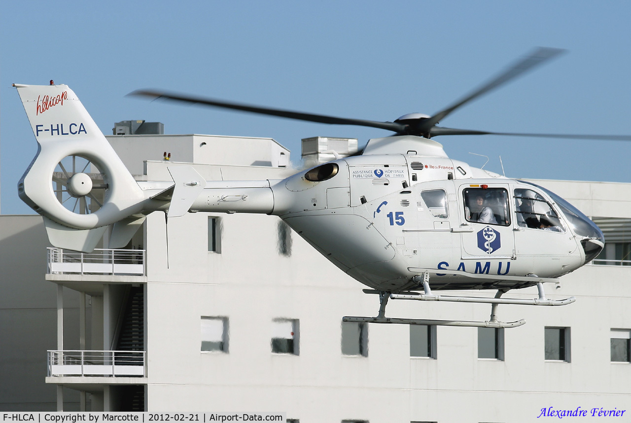 F-HLCA, 2020 Eurocopter EC-135T-2 C/N 0244, Trousseau hospital. Operated by Samu d'Ile-de-France in 2012.