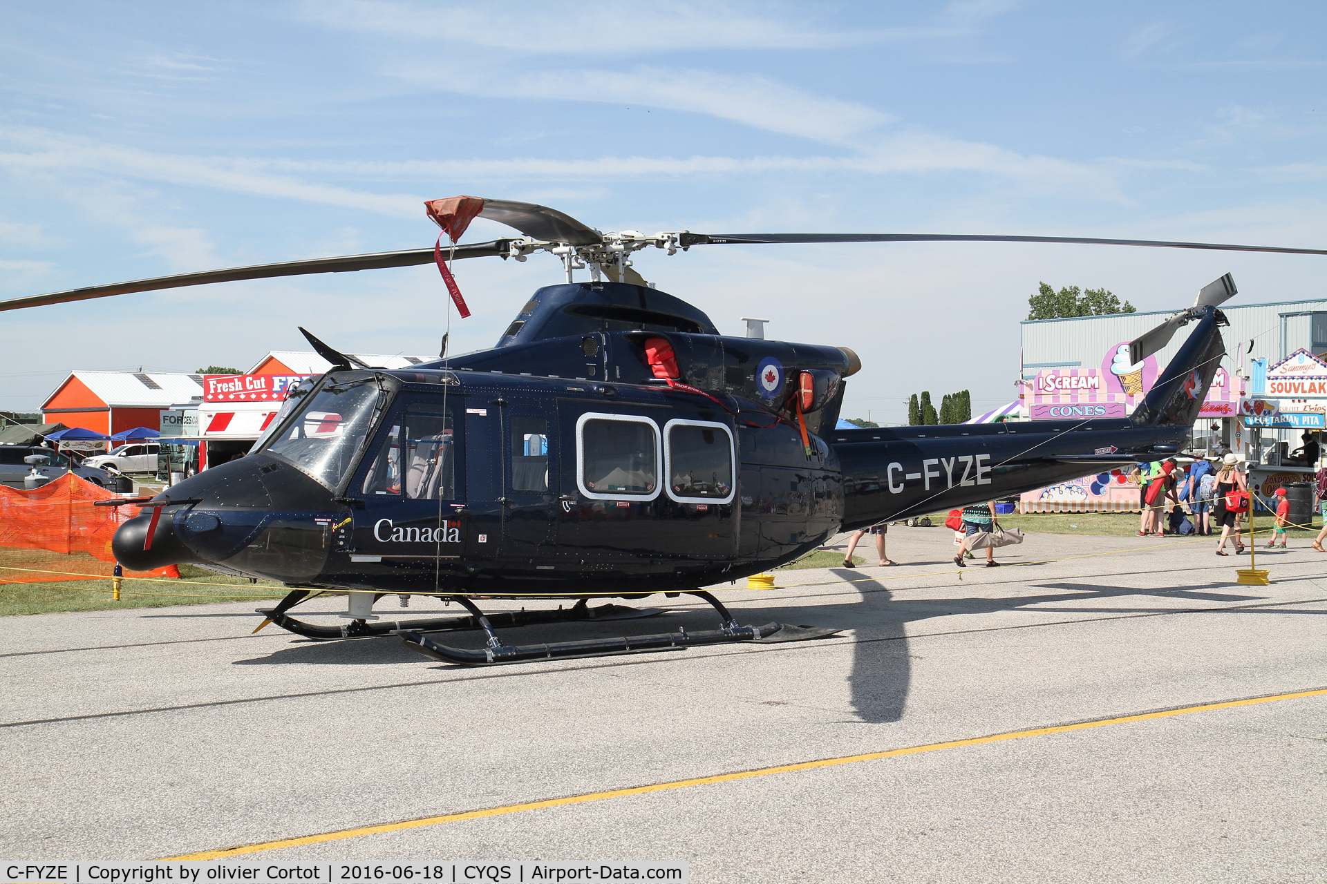 C-FYZE, 1996 Bell 412CF (CH-146) C/N 46402, 2016 airshow