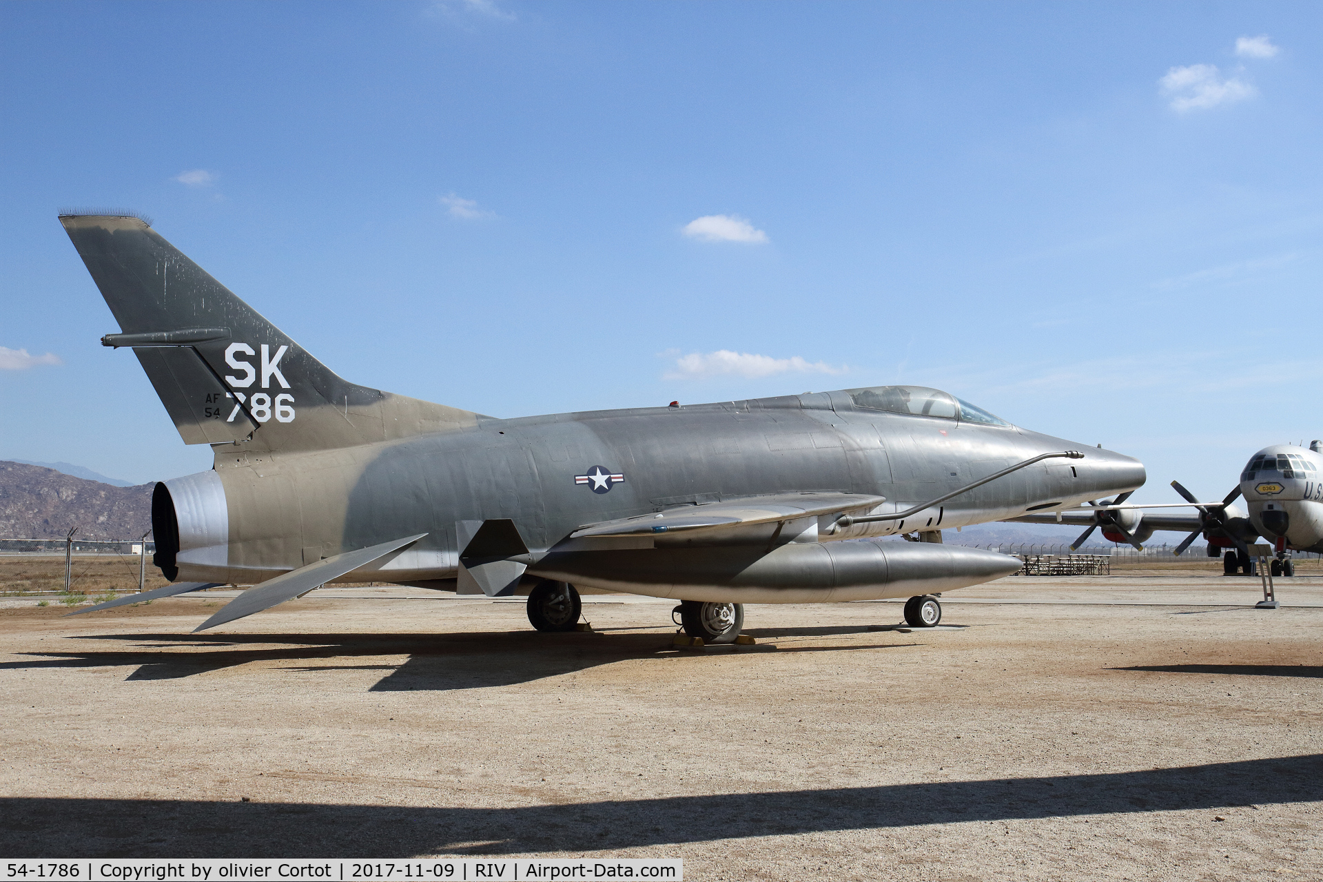 54-1786, 1955 North American F-100C Super Sabre C/N 217-47, nov 2017
