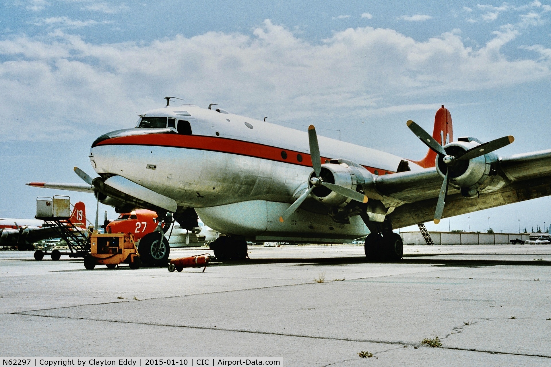 N62297, 1944 Douglas C-54E Skymaster (DC-4) C/N 27328, Chico Airport California 1990's