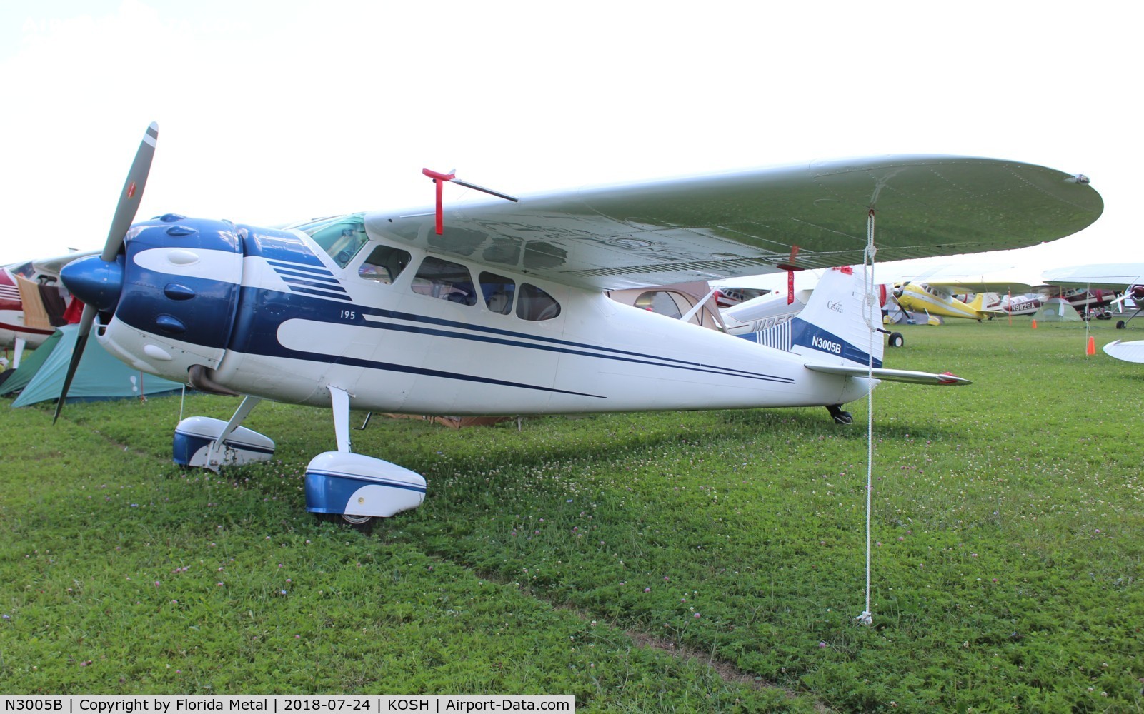 N3005B, 1952 Cessna 195B Businessliner C/N 7888, Cessna 195B