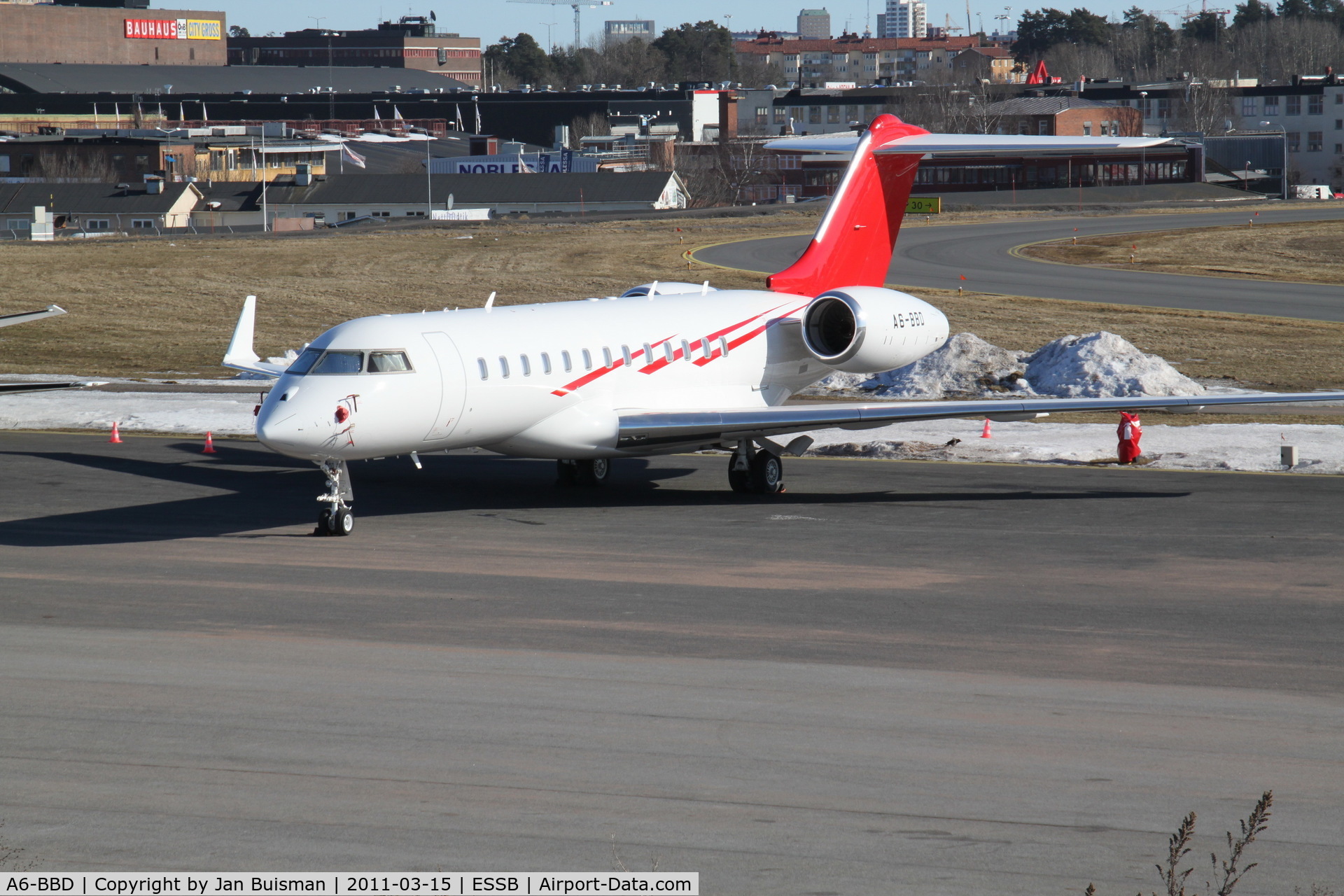 A6-BBD, 2009 Bombardier BD-700-1A10 Global Express C/N 9335, Mid East Jet