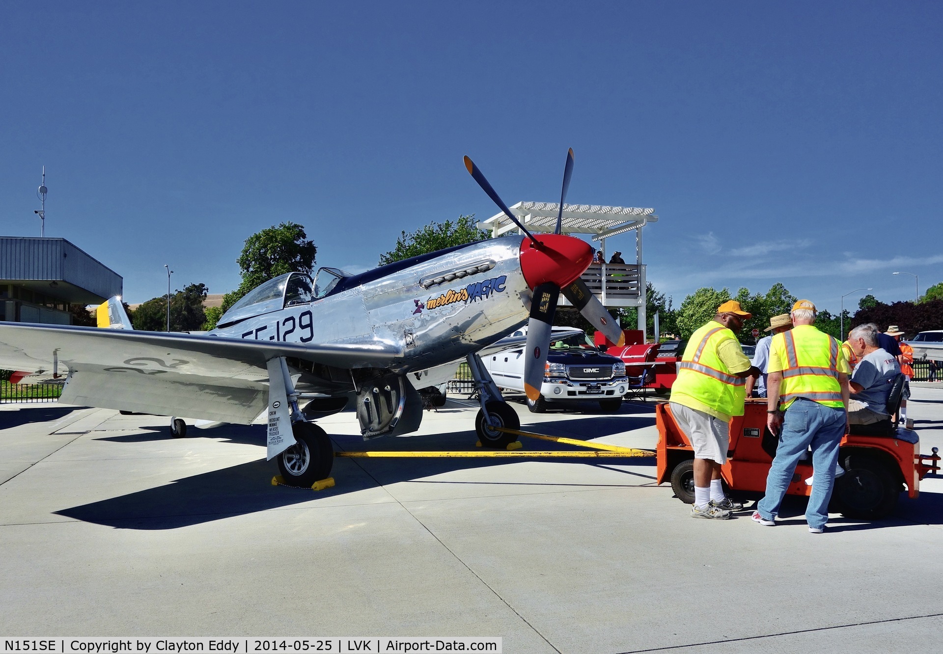 N151SE, 1944 North American P-51D Mustang C/N 122-39588 (44-73129), Collings Foundation Livermore Airport California 2015.