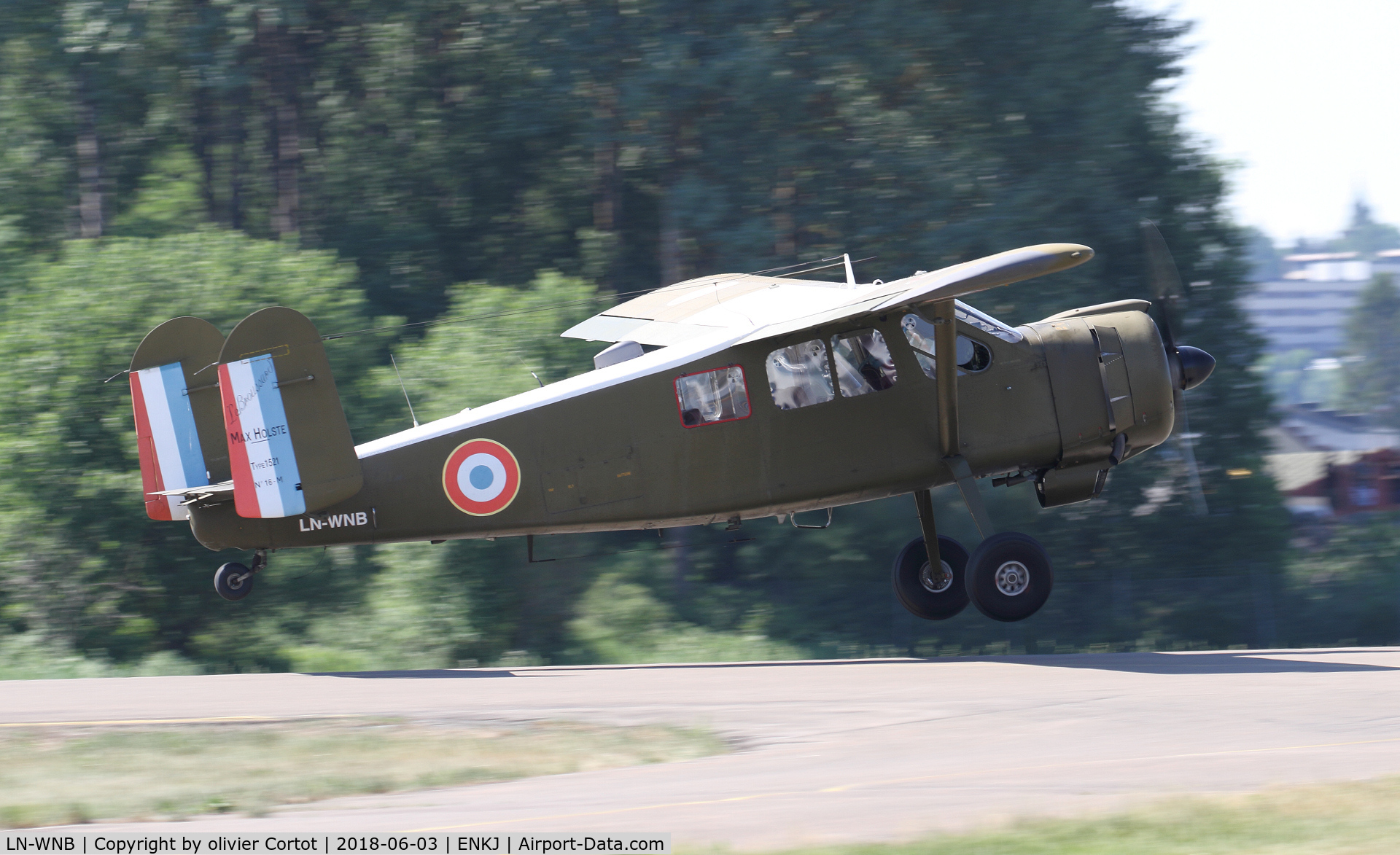 LN-WNB, 1956 Max Holste MH-1521M Broussard C/N 16, taking off, 2018