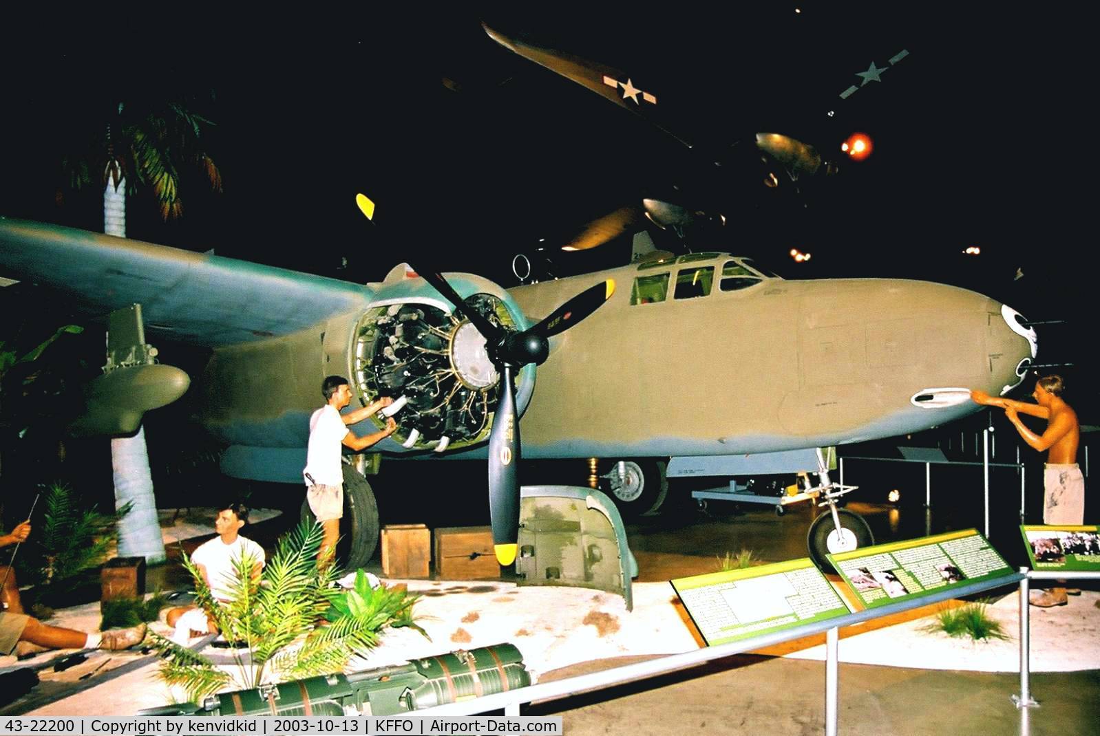 43-22200, 1943 Douglas A-20G Havoc C/N 21847, At the Museum of the United States Air Force Dayton Ohio.