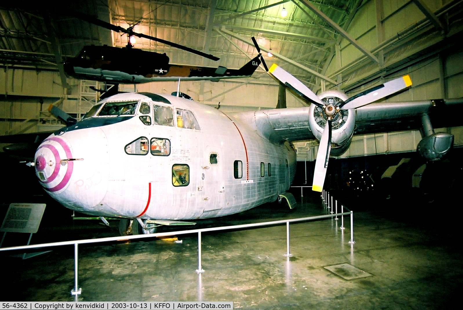 56-4362, 1956 Fairchild C-123K-17-FA Provider C/N 20246, At The Museum of the United States Air Force Dayton Ohio.