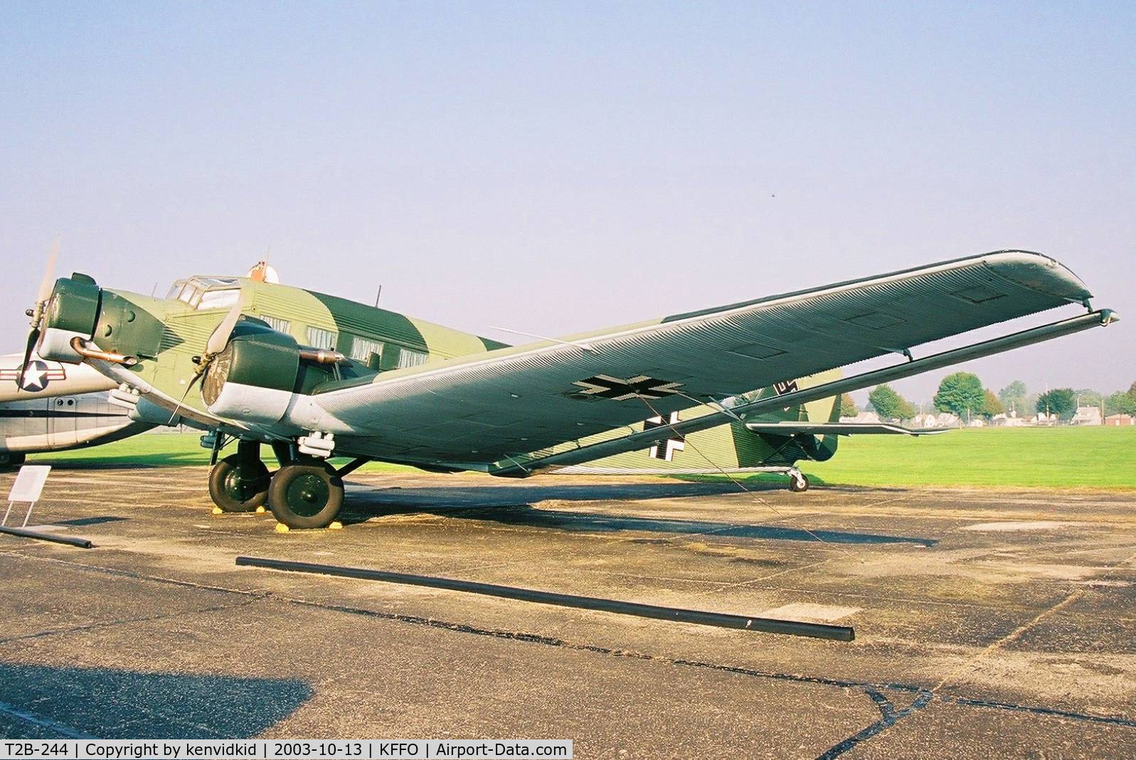 T2B-244, Junkers (CASA) 352L (Ju-52) C/N 135, At The Museum of the United States Air Force Dayton Ohio.