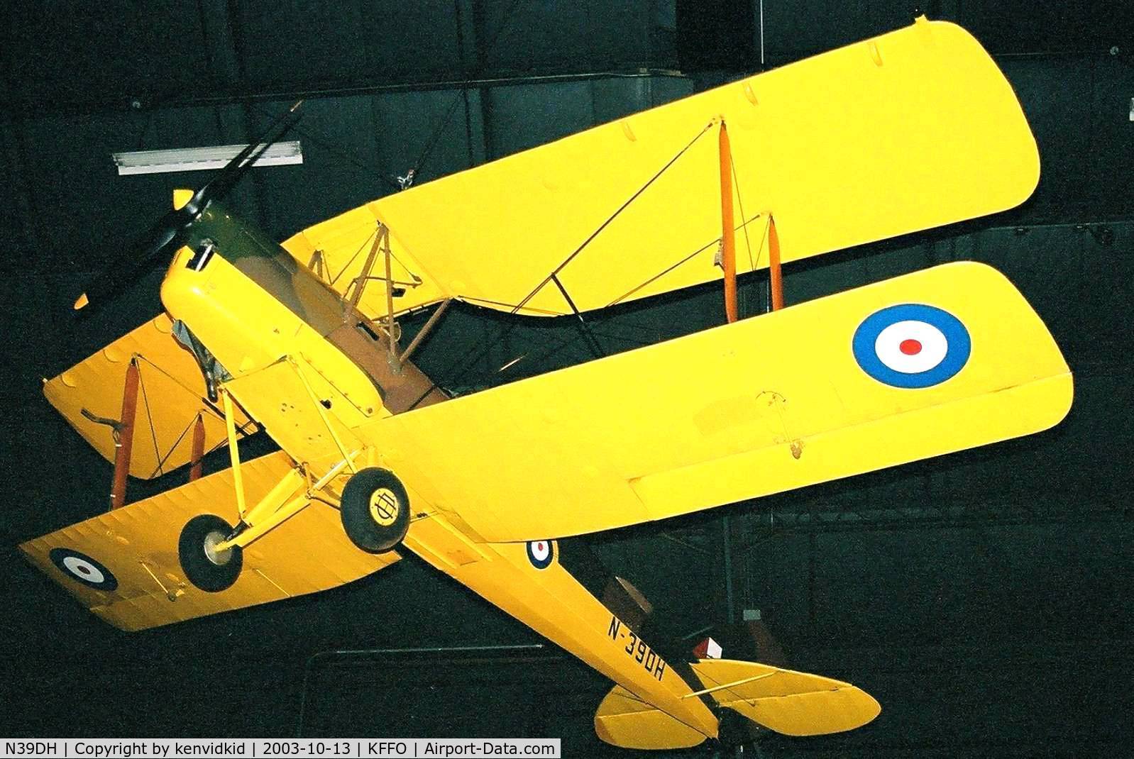 N39DH, 1942 De Havilland DH-82A Tiger Moth II C/N 85674, At The Museum of the United States Air Force Dayton Ohio.