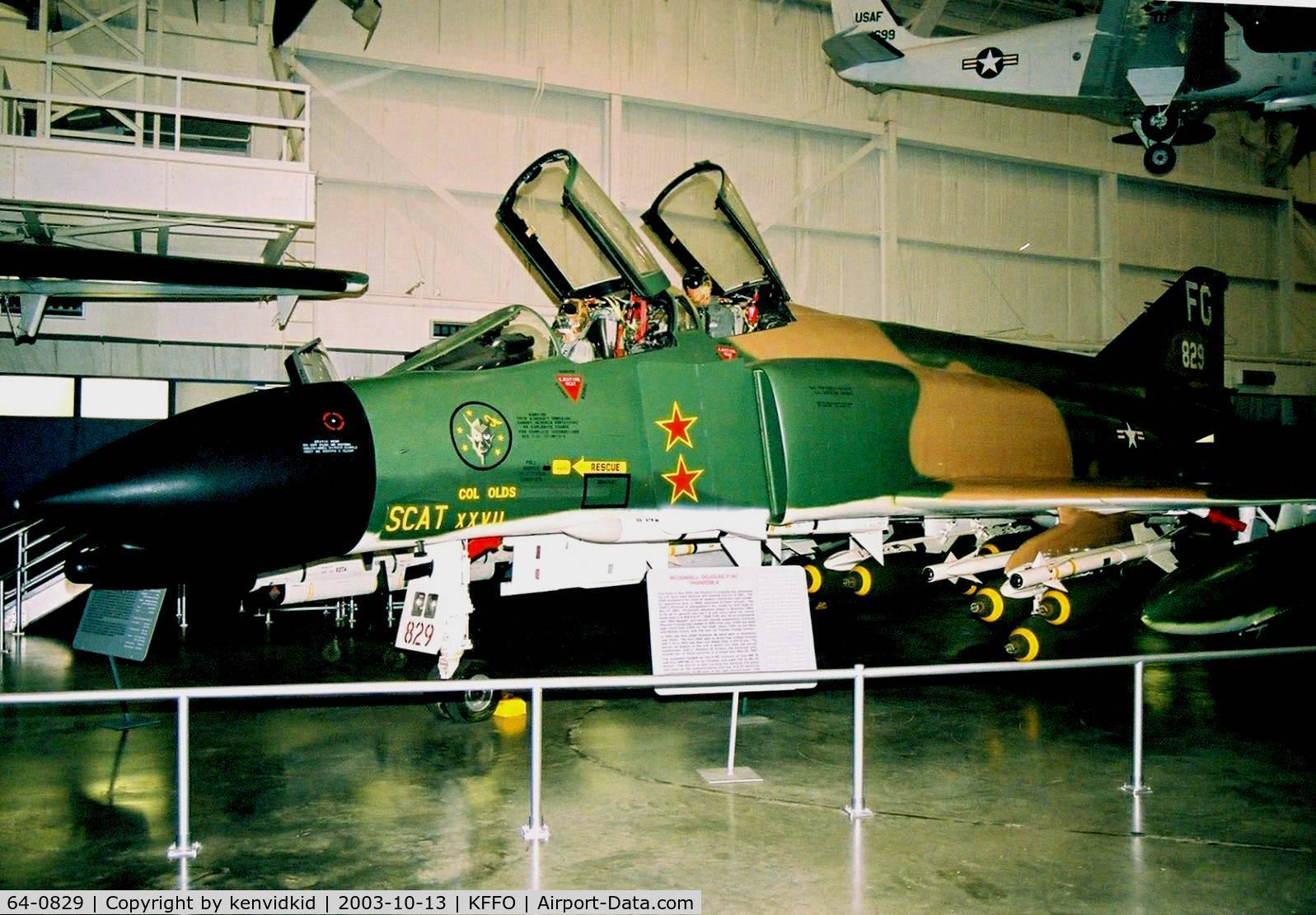64-0829, 1964 McDonnell F-4C Phantom II C/N 1169, At The Museum of the United States Air Force Dayton Ohio.